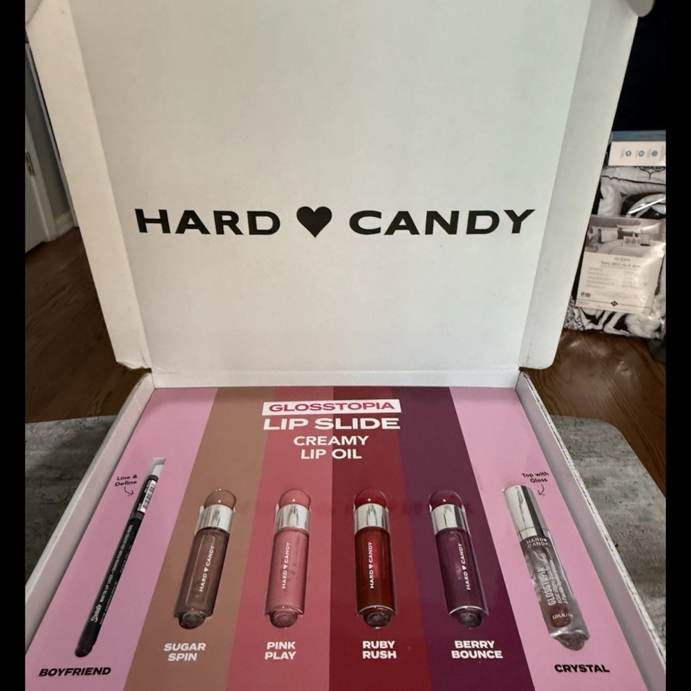 Hard Candy Glosstopia Creamy 5 Glosses 1 NYX Lip Pencil New in Box